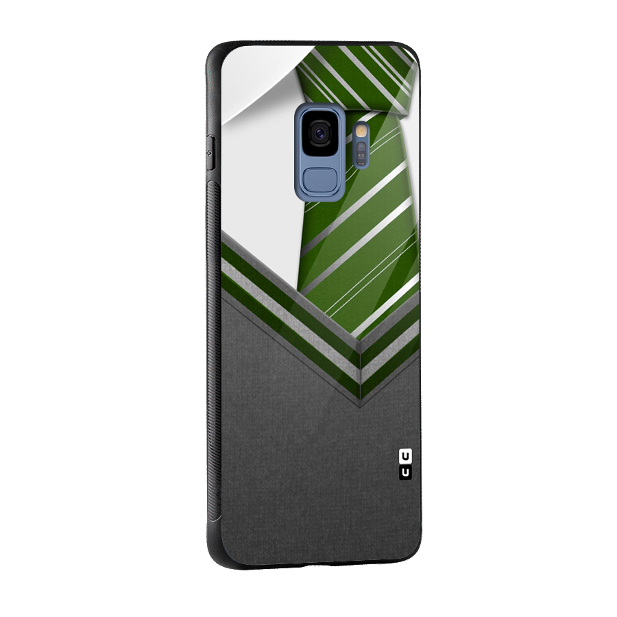 Grey Sweater Glass Back Case for Galaxy S9