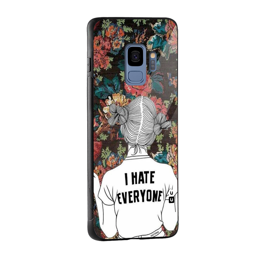 Hate Everyone Glass Back Case for Galaxy S9