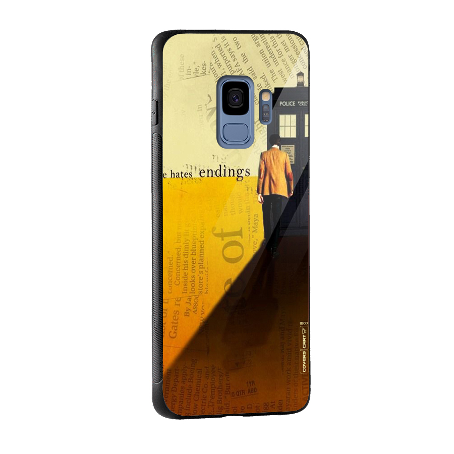 Hates Endings Glass Back Case for Galaxy S9