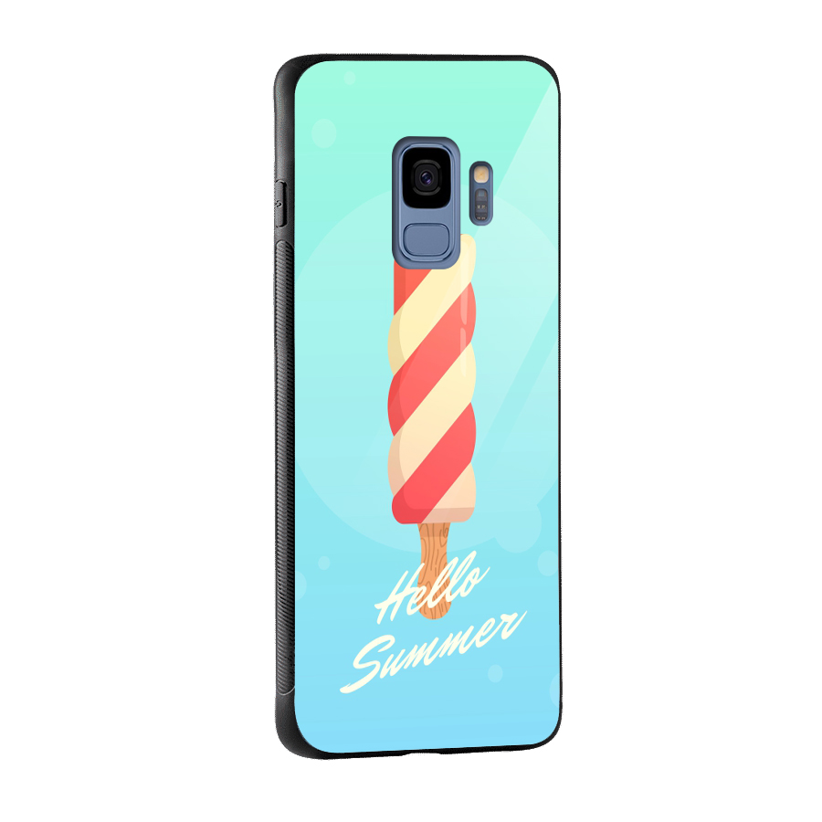 Hello Summer Glass Back Case for Galaxy S9