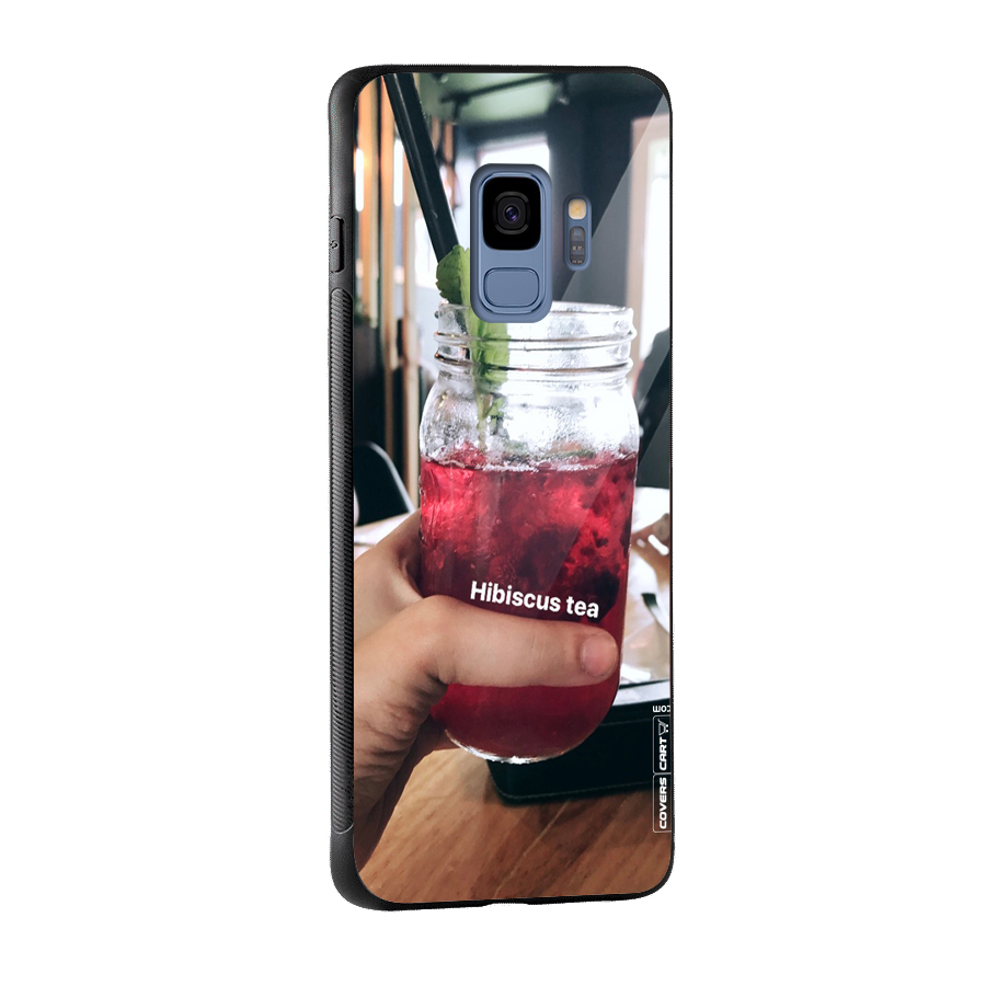 Hibiscus Tea Glass Back Case for Galaxy S9