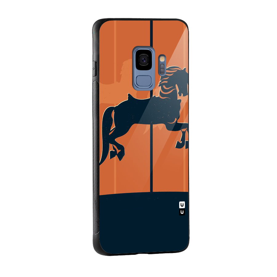 Horse Glass Back Case for Galaxy S9