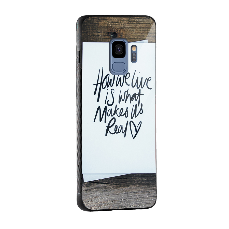 How We Live Glass Back Case for Galaxy S9