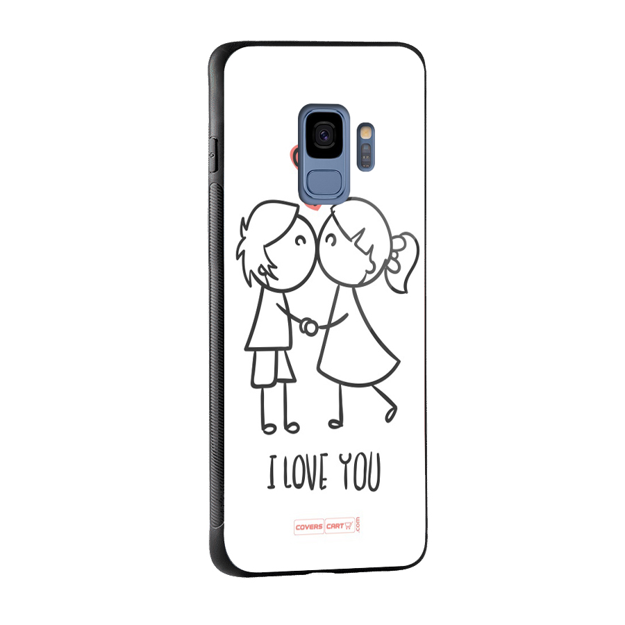 I Love You Glass Back Case for Galaxy S9