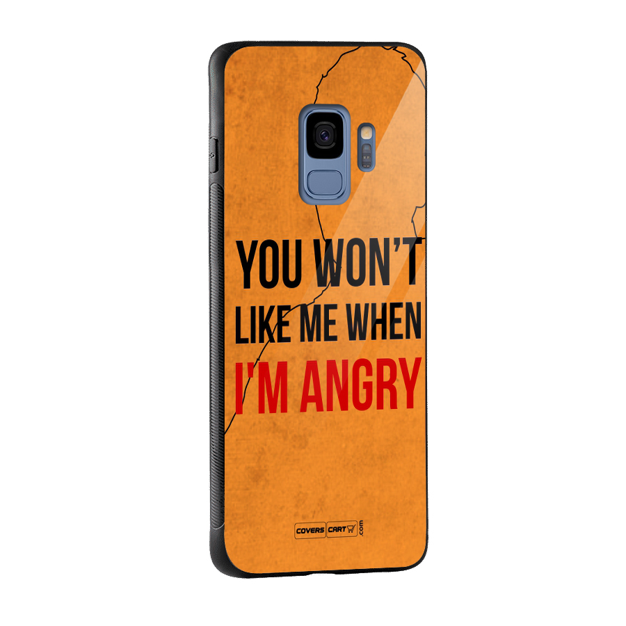 I m Angry Glass Back Case for Galaxy S9