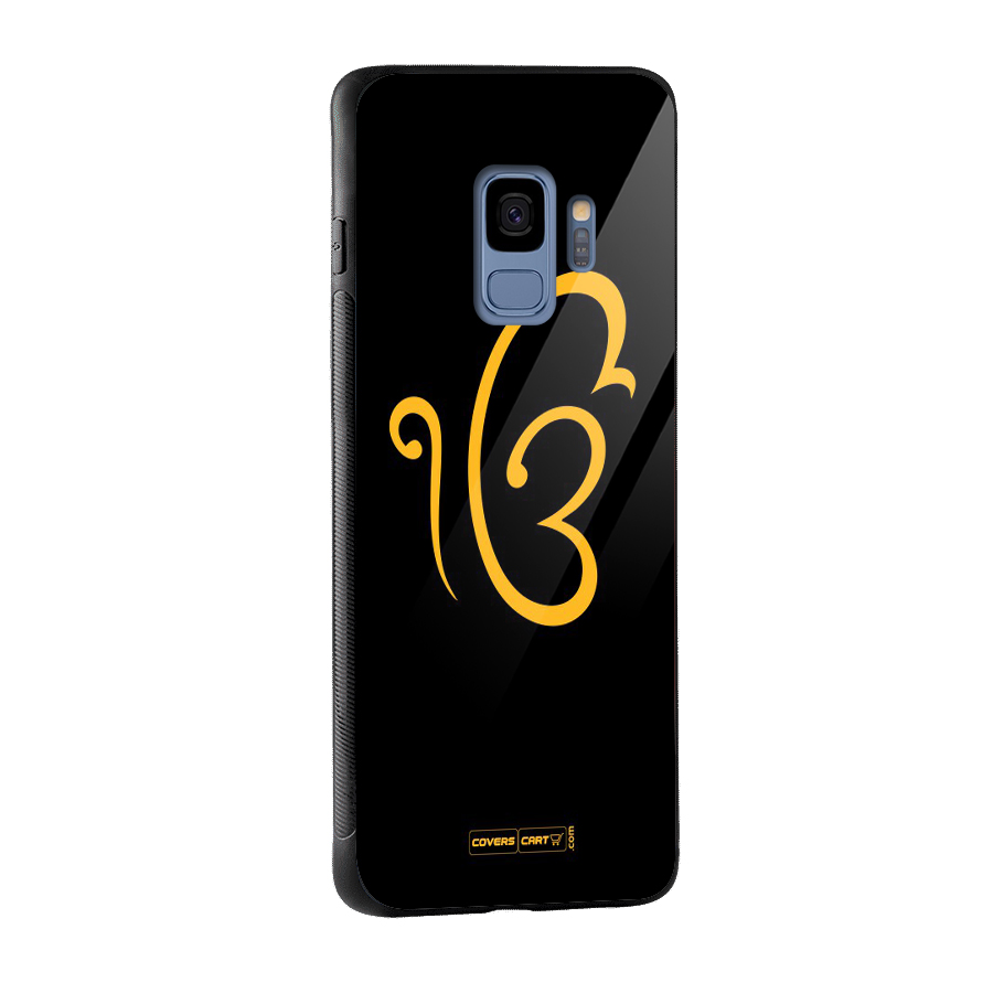 Ik Onkar Glass Back Case for Galaxy S9
