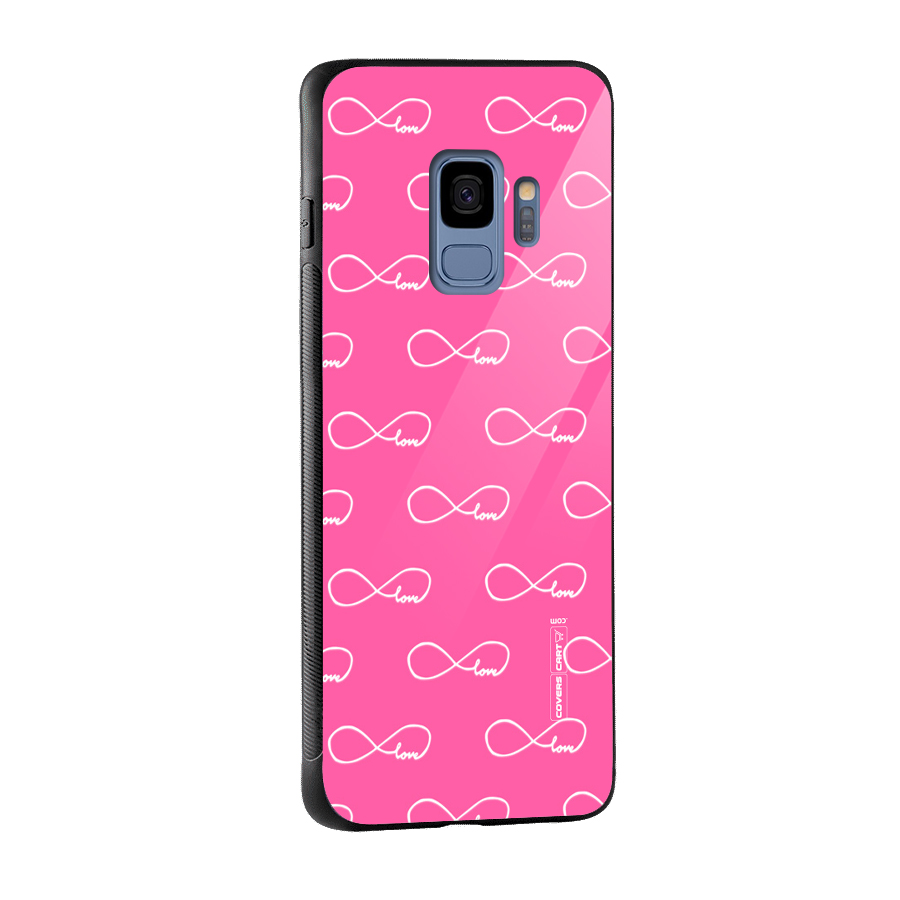 Infinity Love Glass Back Case for Galaxy S9