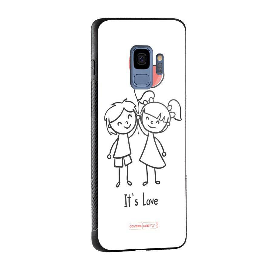 Its Love Glass Back Case for Galaxy S9