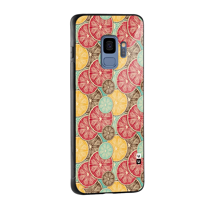 Juicy Pattern Glass Back Case for Galaxy S9