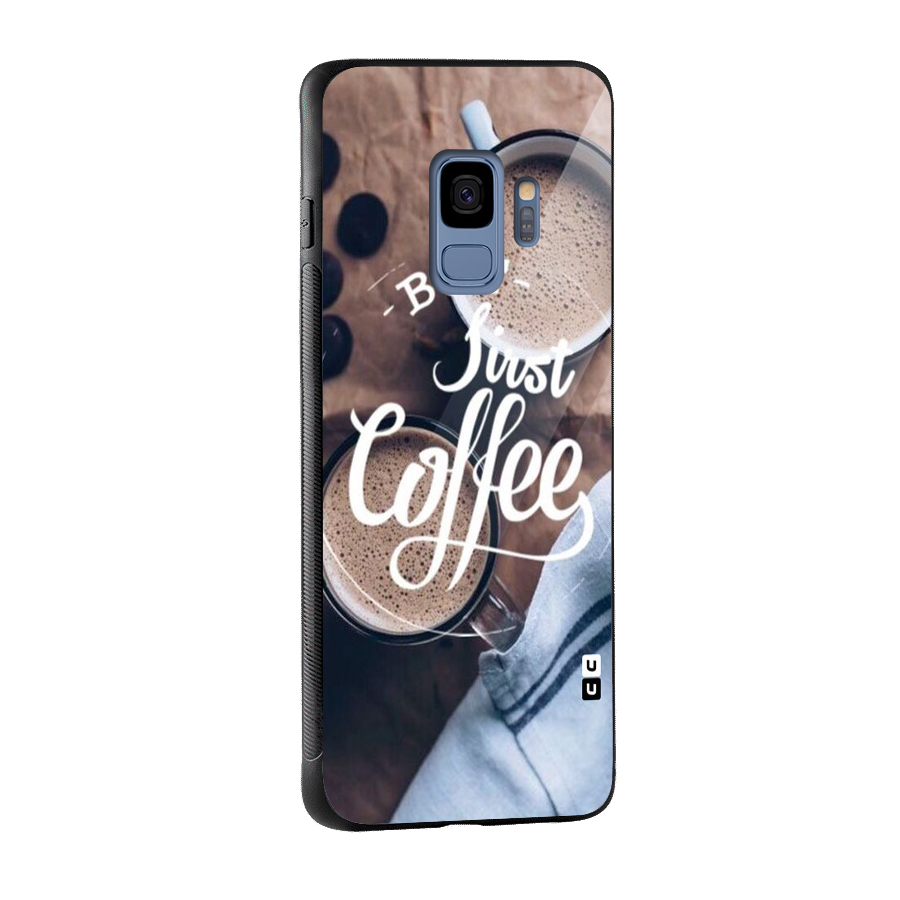 Just Coffee Glass Back Case for Galaxy S9