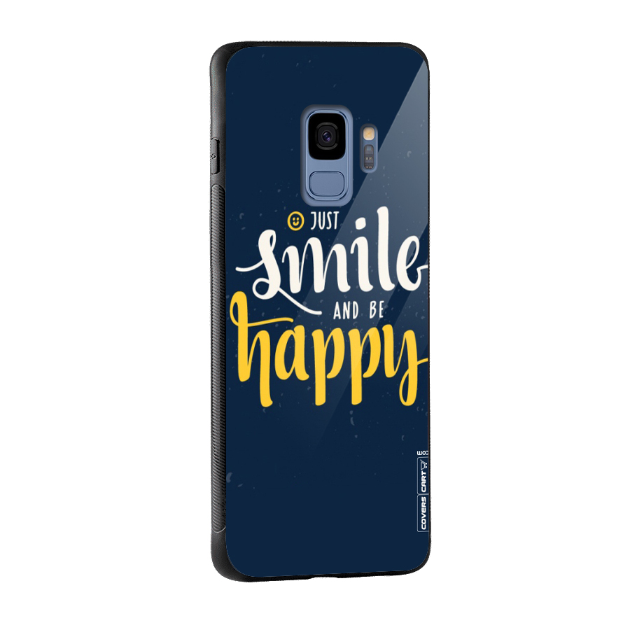 Just Smile Glass Back Case for Galaxy S9