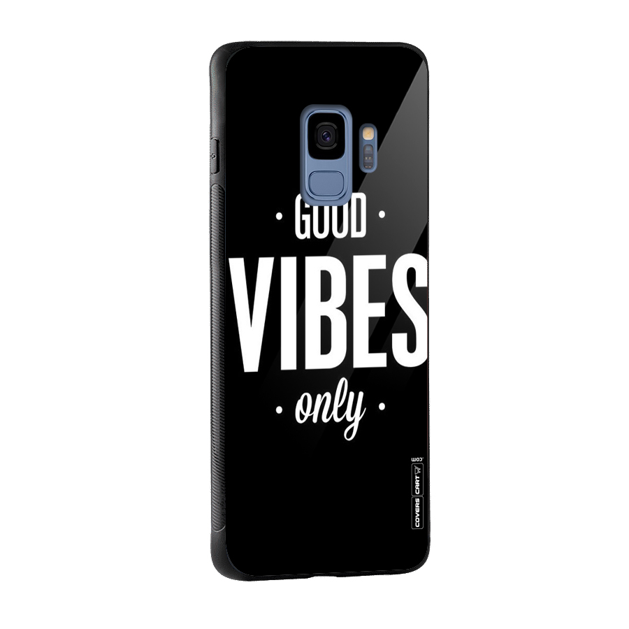 Just Vibes Glass Back Case for Galaxy S9