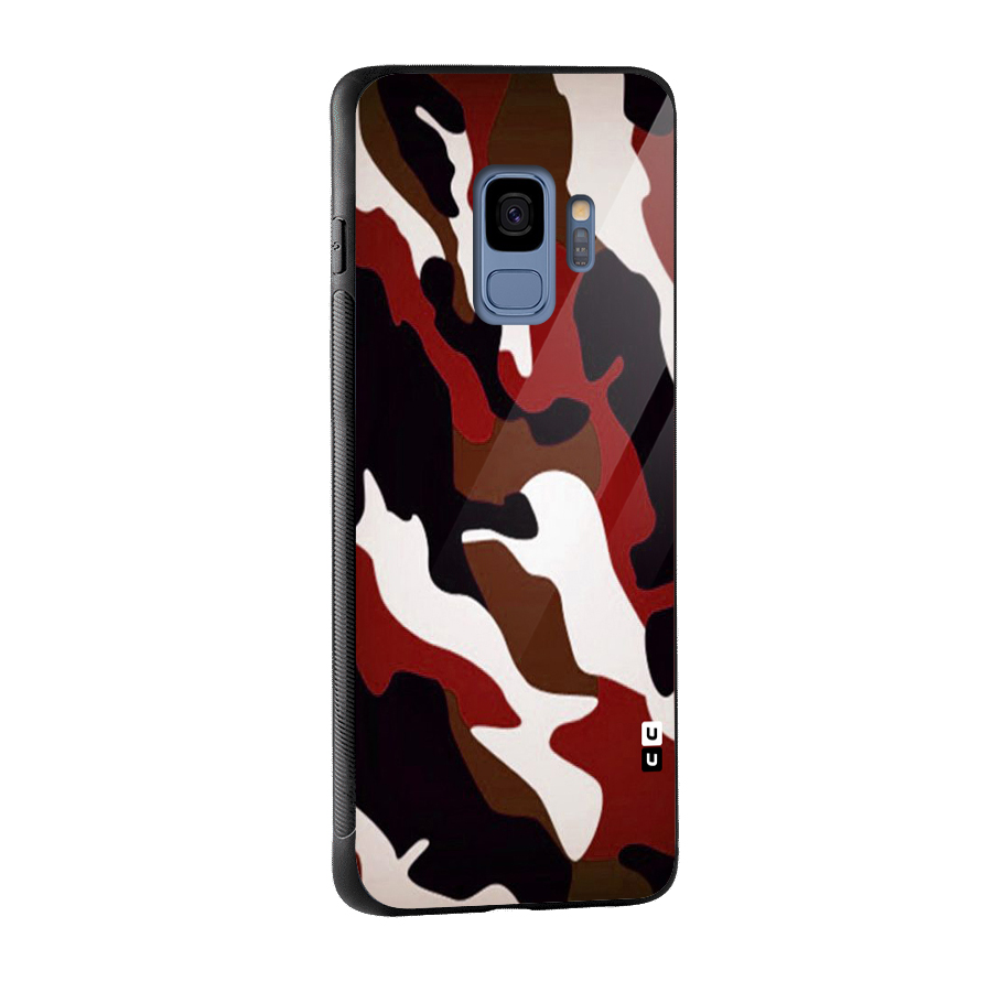 Leapord Pattern Glass Back Case for Galaxy S9