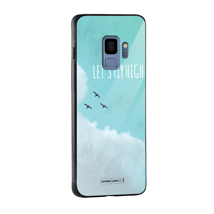 Lets Fly High Glass Back Case for Galaxy S9