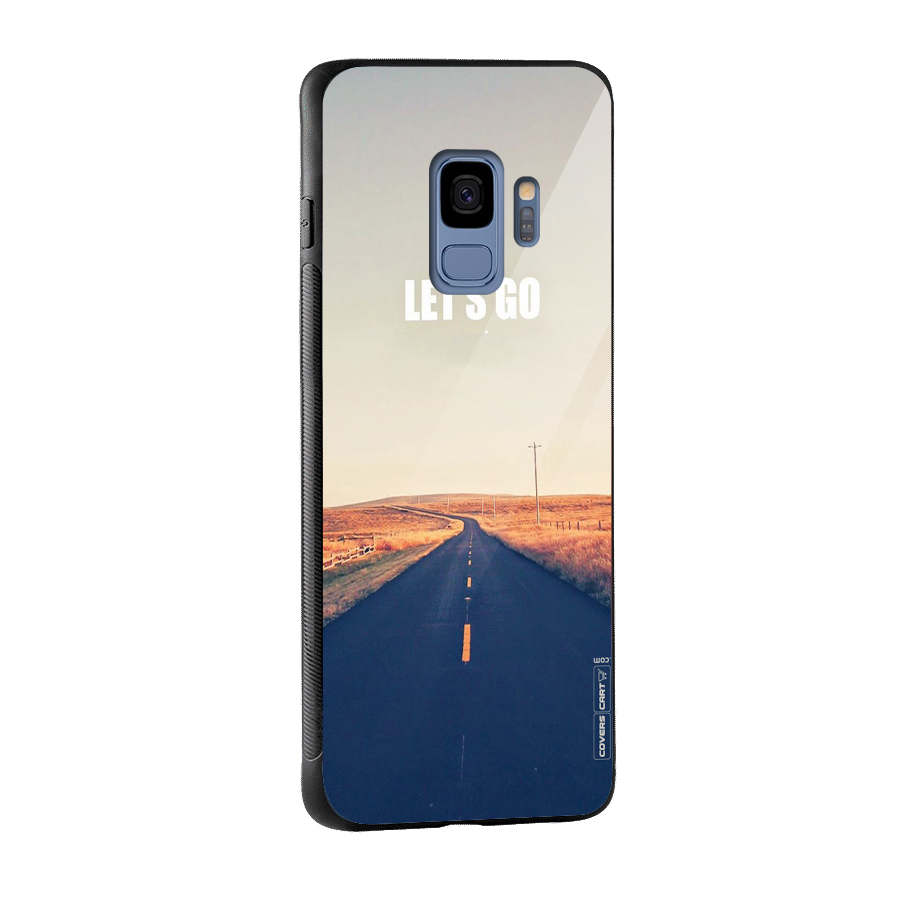 Lets Wander Glass Back Case for Galaxy S9