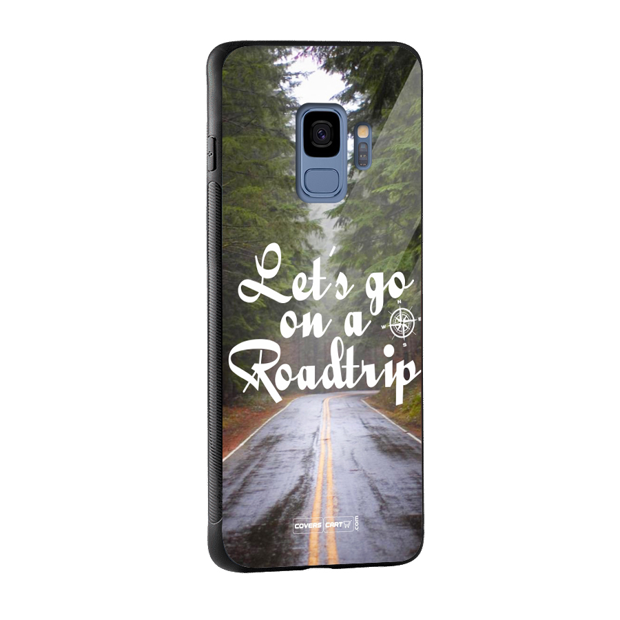 Lets go on a Roadtrip Glass Back Case for Galaxy S9