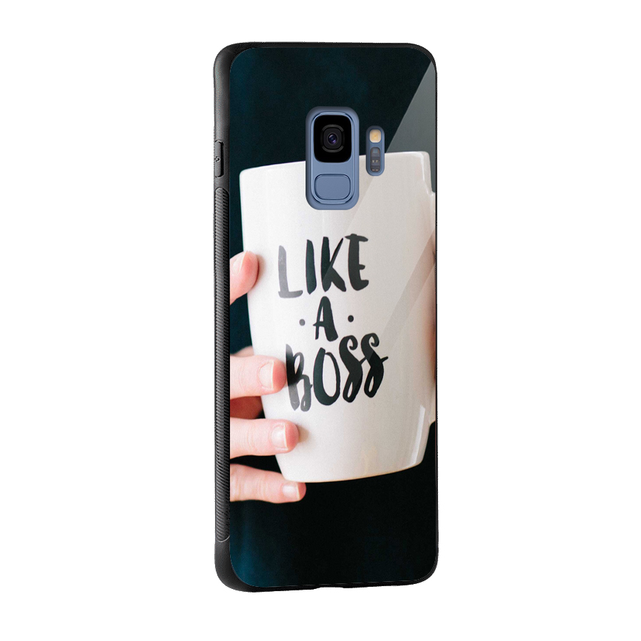 Like a Boss Glass Back Case for Galaxy S9