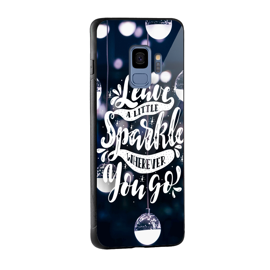 Little Spark Glass Back Case for Galaxy S9