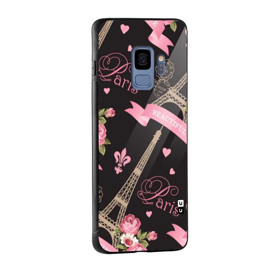 Love Tower Glass Back Case for Galaxy S9
