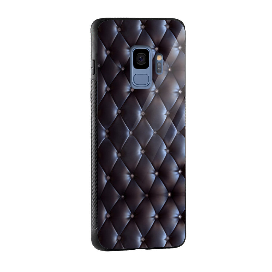 Luxury Pattern Glass Back Case for Galaxy S9