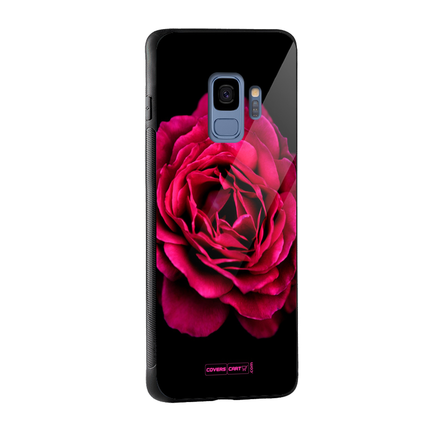 Magical Rose Glass Back Case for Galaxy S9