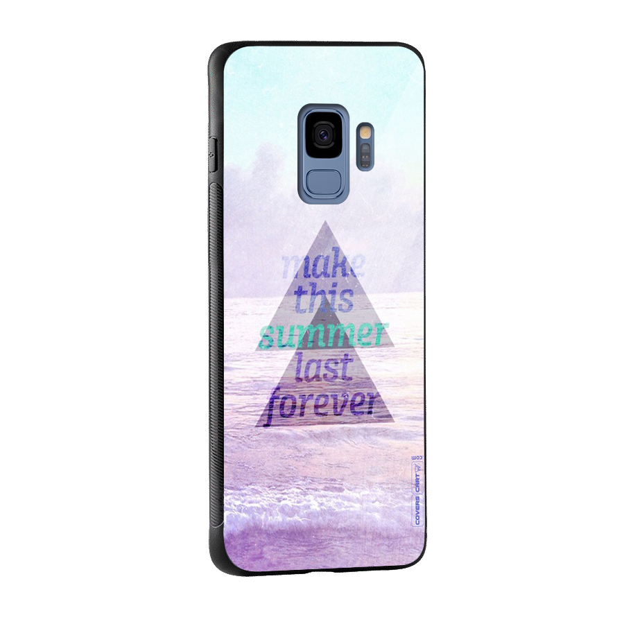 Make This Summer Last Forever Glass Back Case for Galaxy S9
