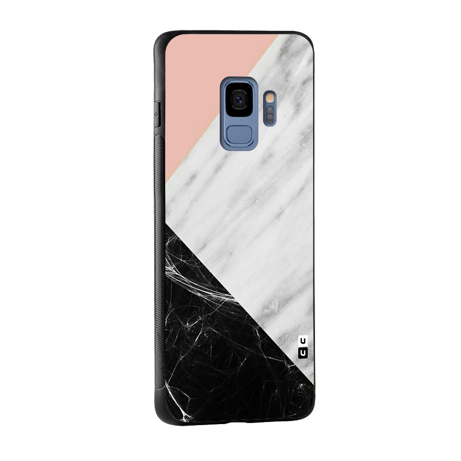 Marble Cuts Glass Back Case for Galaxy S9