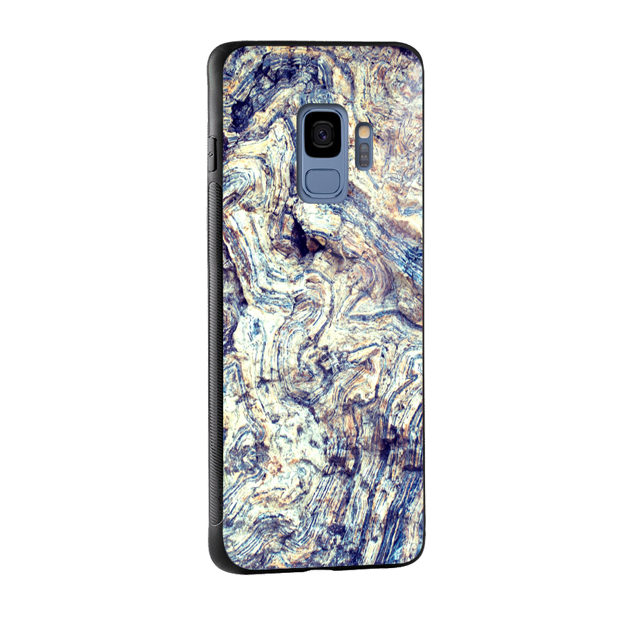 Marble Pattern Glass Back Case for Galaxy S9