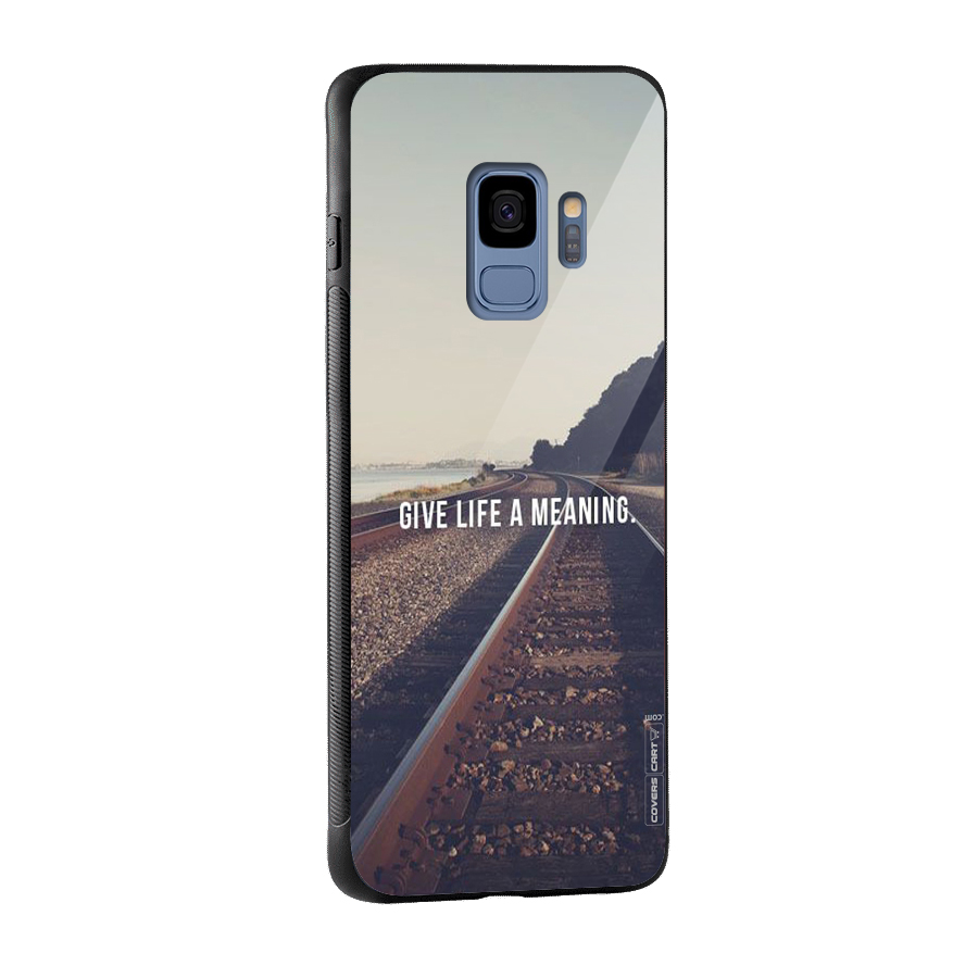 Meaning To Life Glass Back Case for Galaxy S9