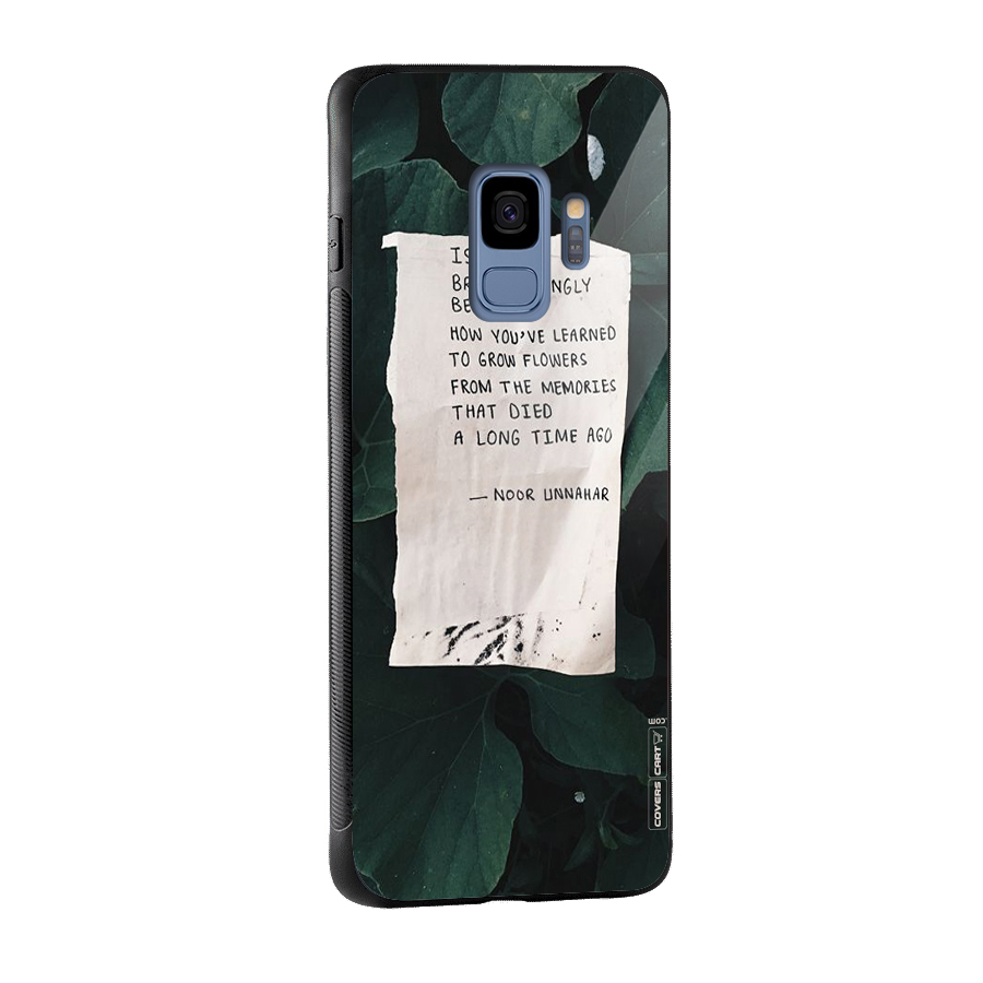 Memories Glass Back Case for Galaxy S9