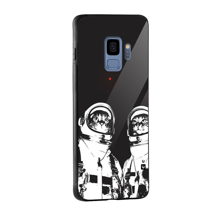 Meow Moon Glass Back Case for Galaxy S9