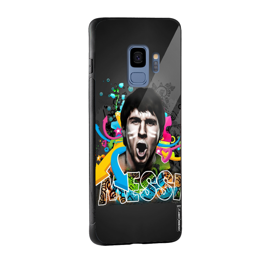 Messi For Argentina Glass Back Case for Galaxy S9