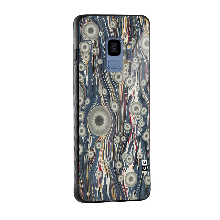 Mini Circles Glass Back Case for Galaxy S9