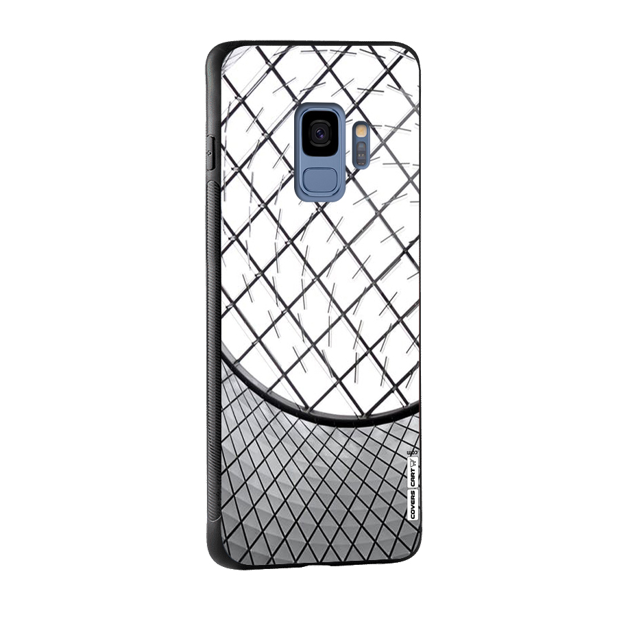 Modern Abstract Pattern Glass Back Case for Galaxy S9