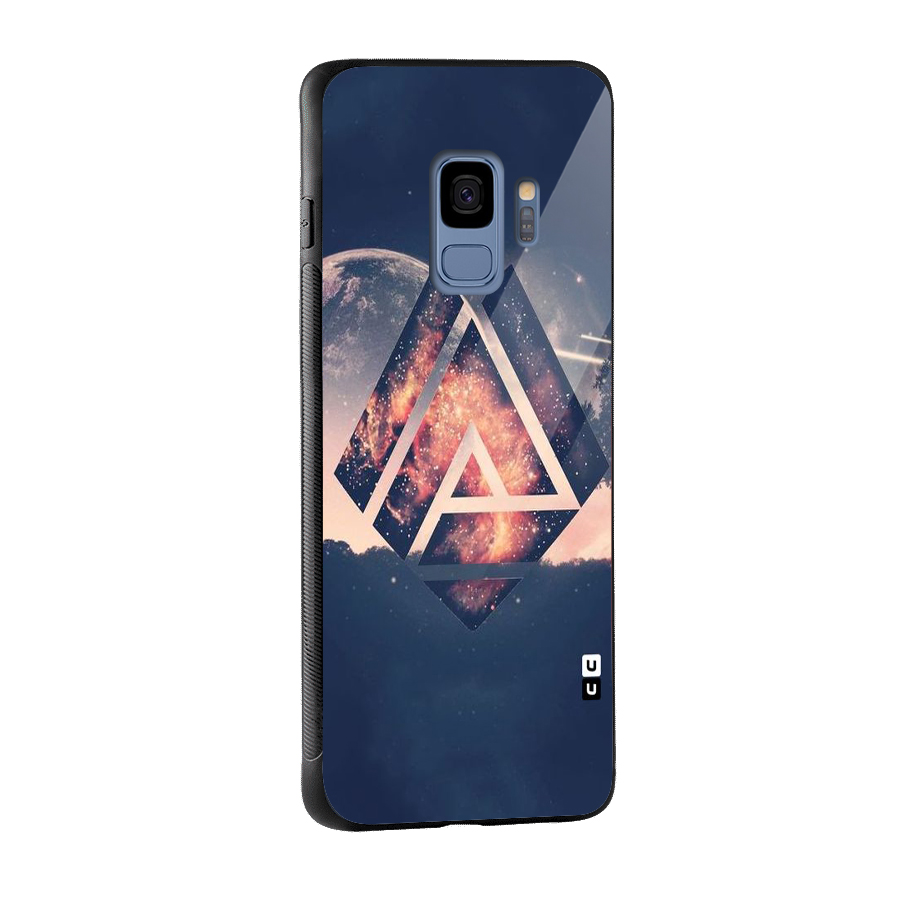Moon Abstract Glass Back Case for Galaxy S9