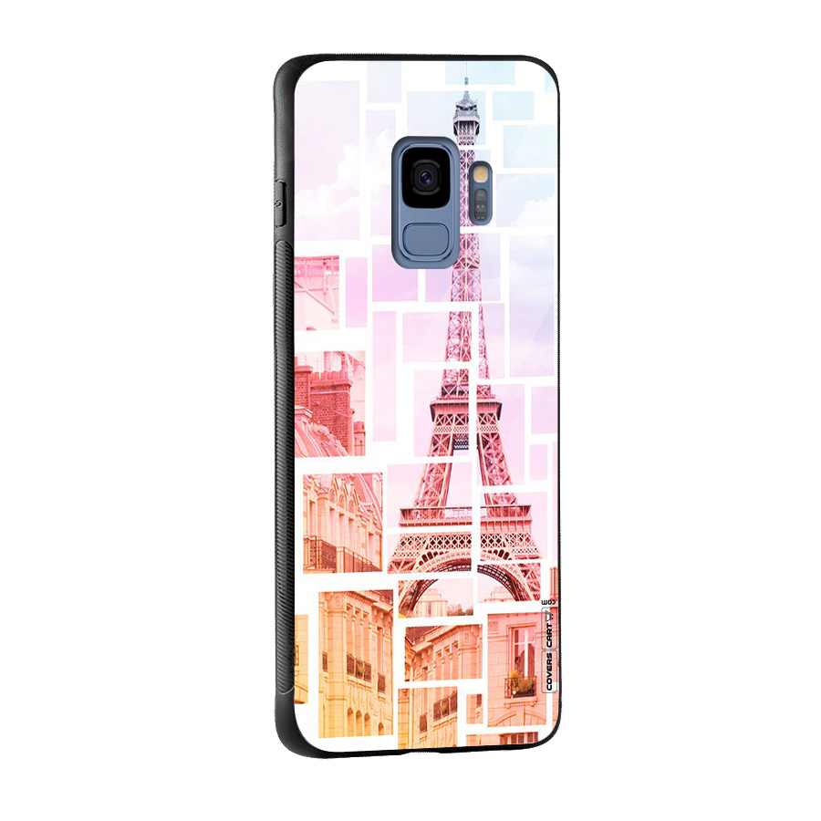 Mosiac City Glass Back Case for Galaxy S9