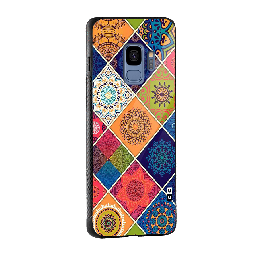 Multi Designs Glass Back Case for Galaxy S9