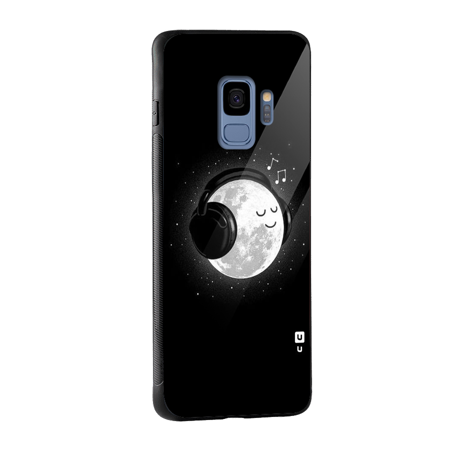 Music World Enjoying Glass Back Case for Galaxy S9
