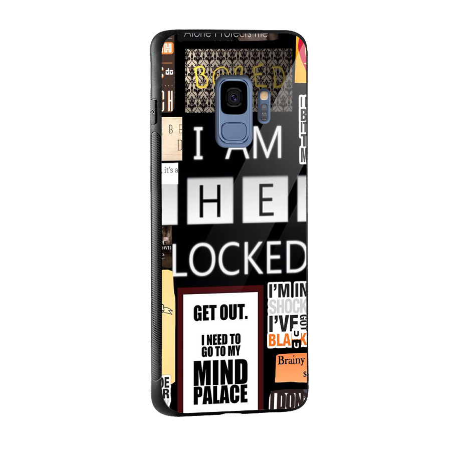Mystery Pattern Glass Back Case for Galaxy S9