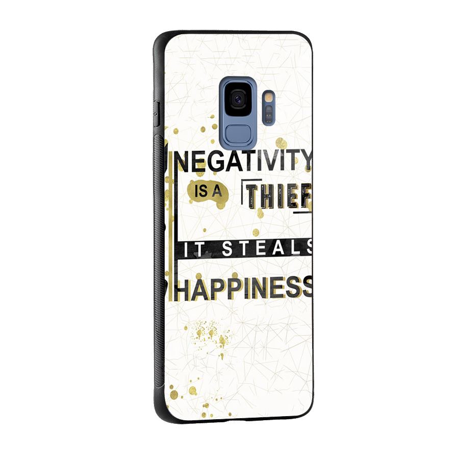Negativity Thief Glass Back Case for Galaxy S9