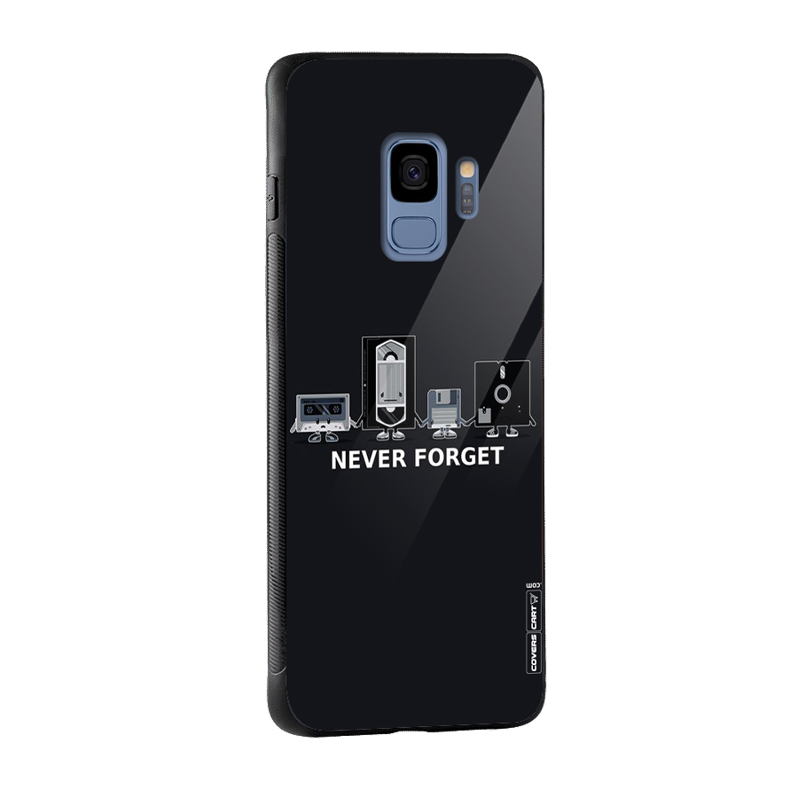 Never Forget Glass Back Case for Galaxy S9