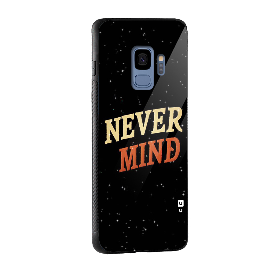 Never Mind Design Glass Back Case for Galaxy S9