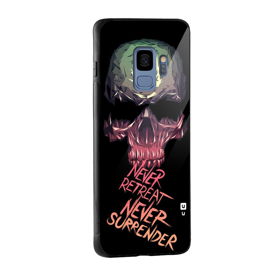 Never Retreat Glass Back Case for Galaxy S9