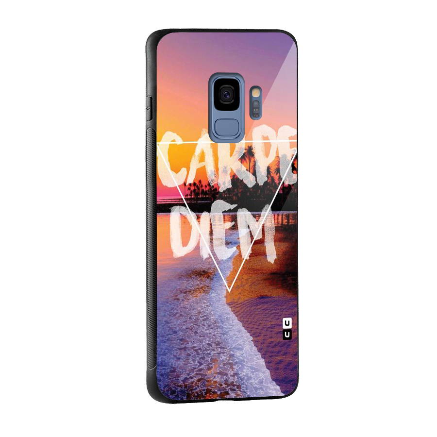 Oceanic Diem Glass Back Case for Galaxy S9