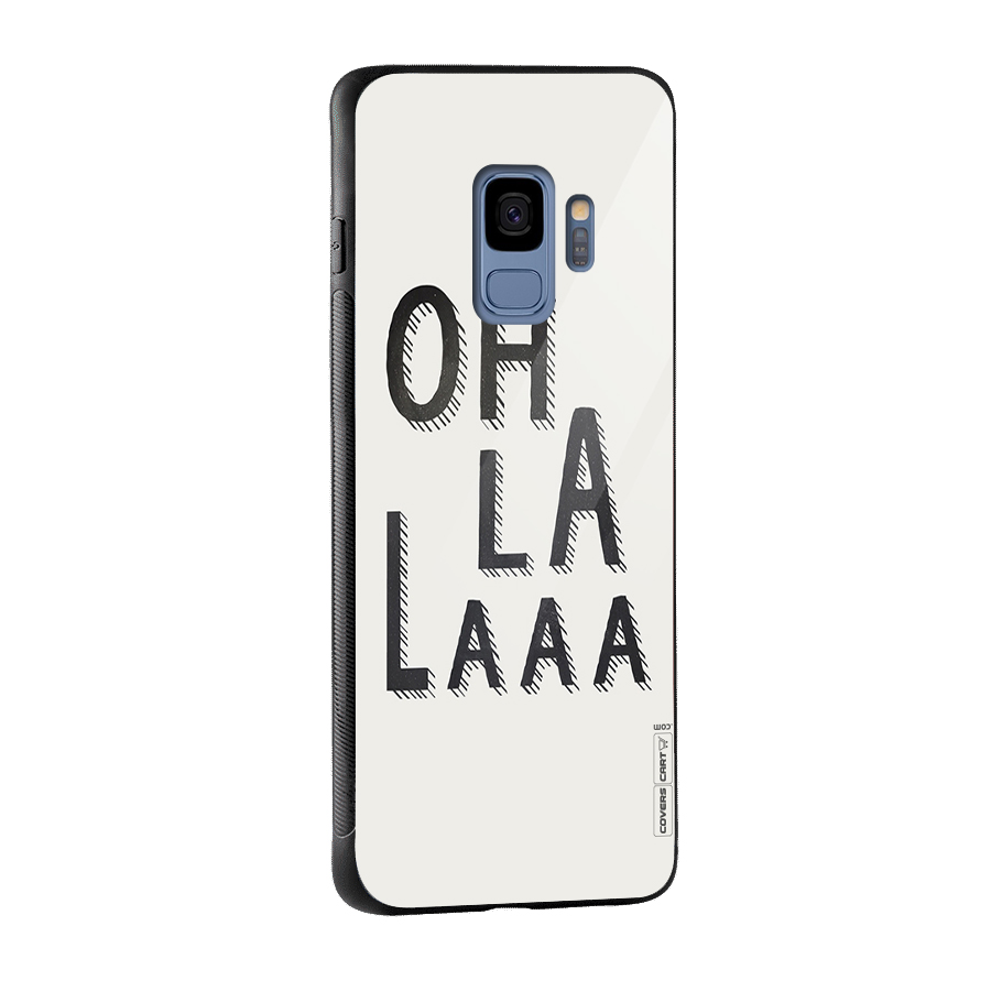 Oh La La Glass Back Case for Galaxy S9