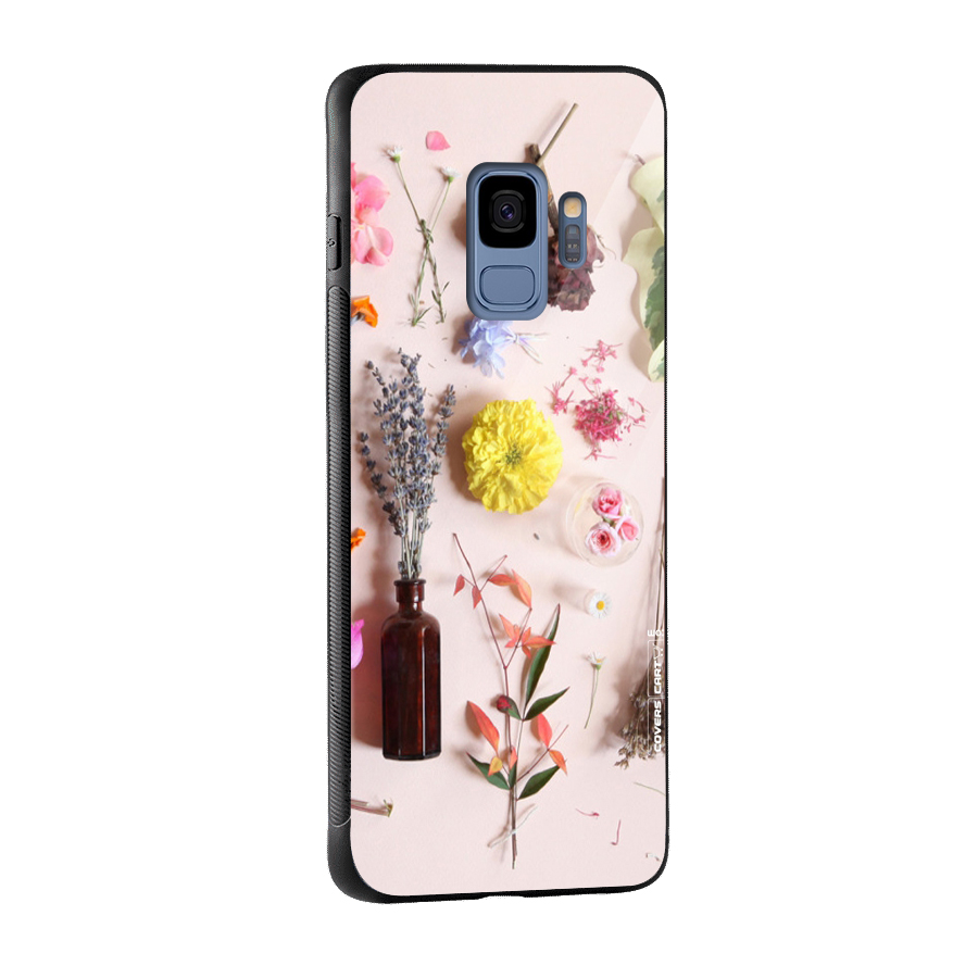 Old Petals Glass Back Case for Galaxy S9