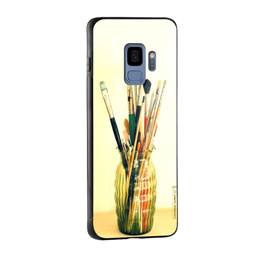 Paint Vass Glass Back Case for Galaxy S9