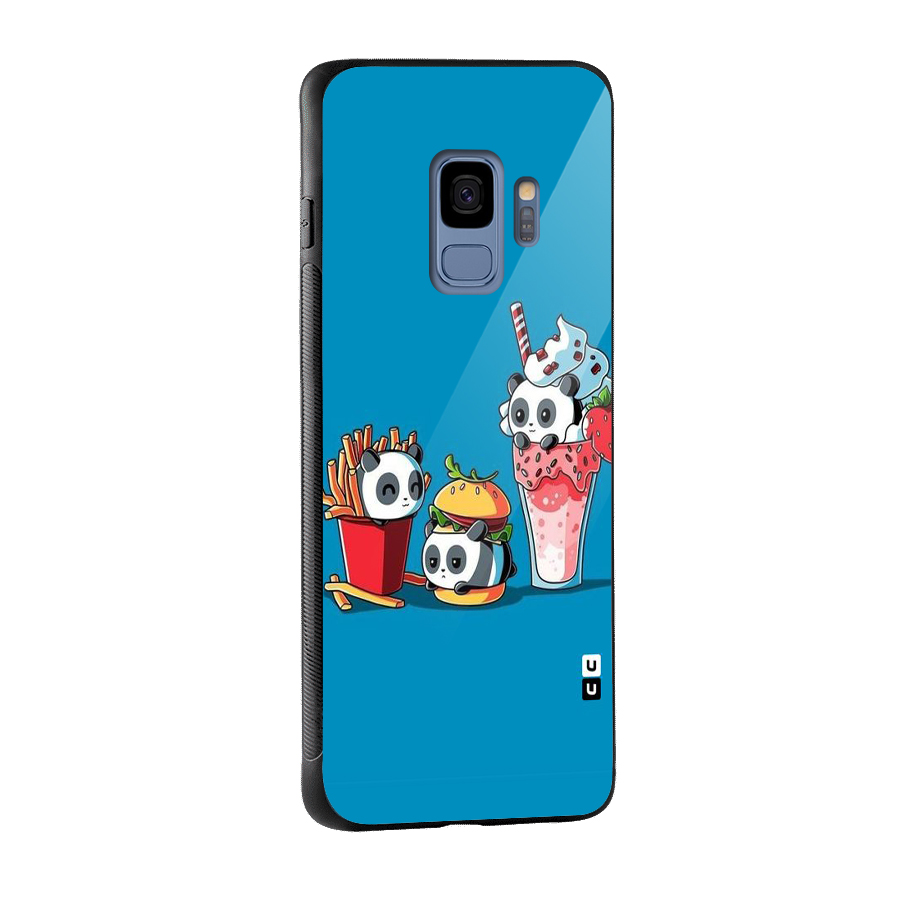 Panda Lazy Glass Back Case for Galaxy S9
