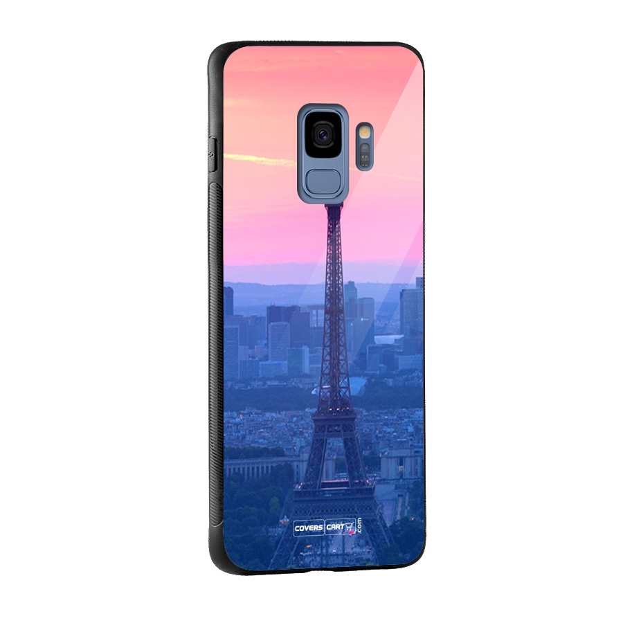 Paris Tower Glass Back Case for Galaxy S9