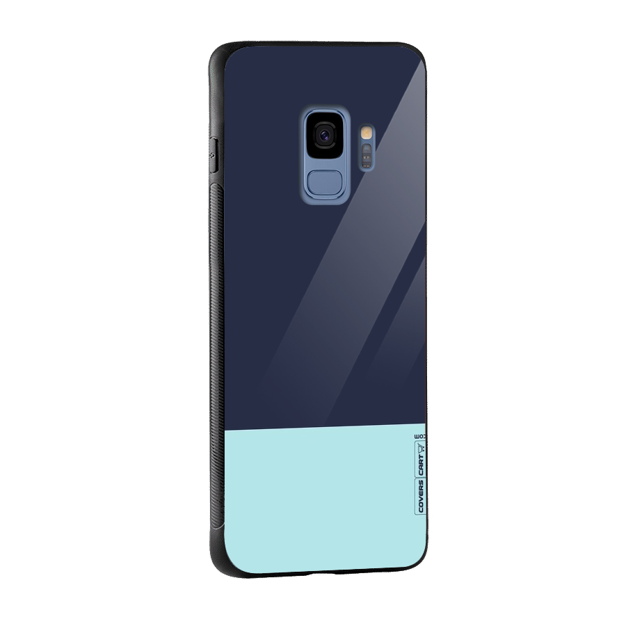 Pastel Blues Glass Back Case for Galaxy S9